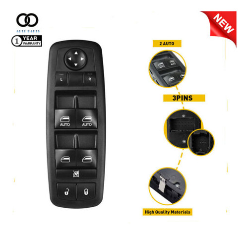 Window Switch Driver 3 Pins For 2010 2011 Chrysler Town &