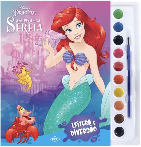 Disney - Aquarela - A Pequena Sereia, De Disney. Editora Dcl Difusao Cultural, Capa Mole Em Português