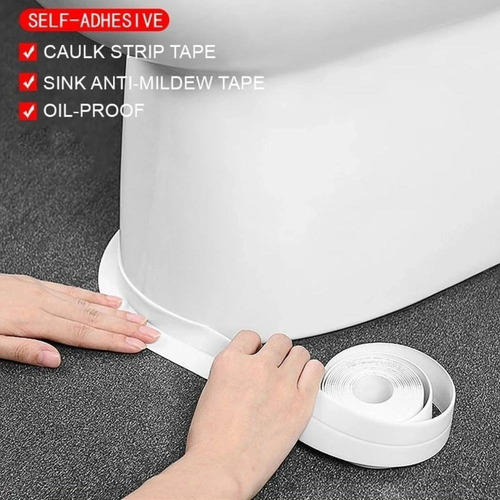Imagen 7 de 7 de Cinta Impermeable Autoadhesiva Para Bordes, Esquinas Baño
