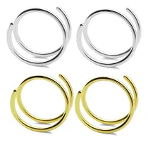 Comprar Anillo De Aro Para Doble Nariz, Piercing Único, Aro Nasal To