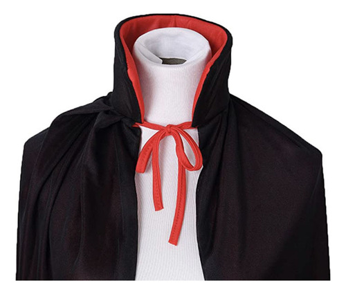 Capa Anime Vampire Cloak Para Niños Con Cuello Alto, Color N