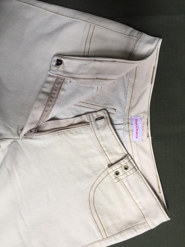 Pantalon Beige Gabardina