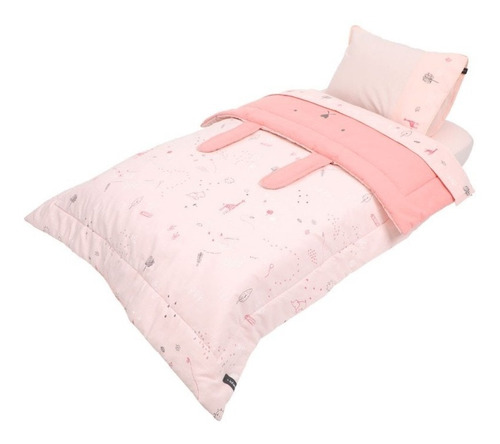 Set De Cuna Playard Infanti Rosa