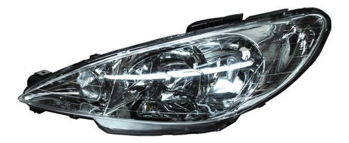 Faro Garantizado Izquierdo Liso Tyc Peugeot 206 2001 - 2009