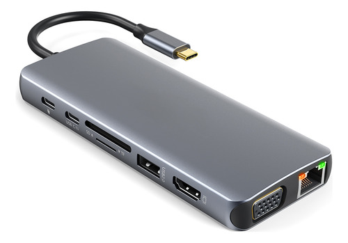 Concentrador Usb C Dodocool 14 En 1, 4k, Usb C A Hdmi Vga Gi