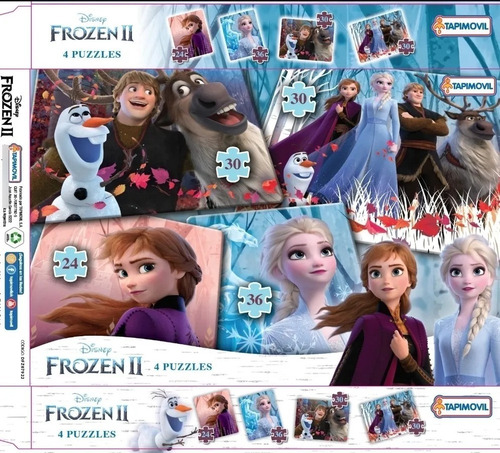 Imagen 2 de 3 de 4 Puzzles Frozen 2
