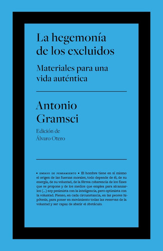 Libro La Hegemonía De Los Excluidos - Antonio Gramsci
