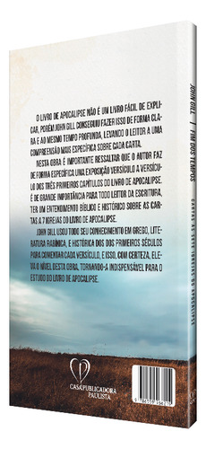 Fim Dos Tempos | John Gill: Cartas Às Sete Igrejas Do Apocalipse, De John Gill. Editora Penkal, Capa Mole, Edição 2023 Em Português, 2023