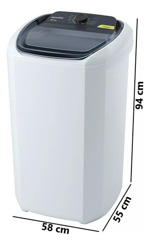 Máquina De Lavar Wanke 8,5kg Super Lwbe085t3 Branco 220v