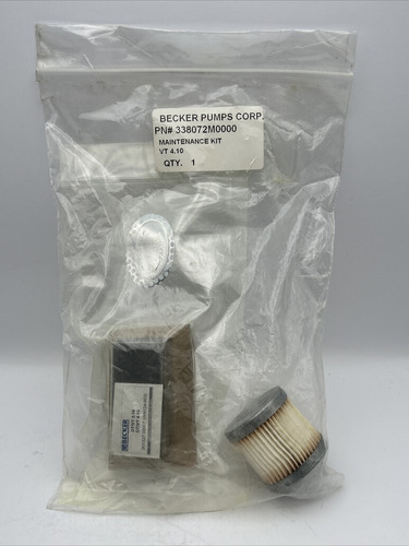 Becker Pumps 338072m0000 W/ 90951800 Filter - Mainte Jjj
