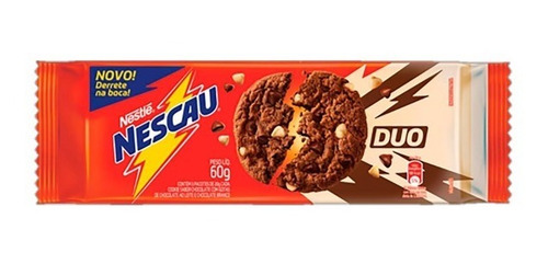 Imagem 1 de 4 de Biscoito Cookies Duo Nescau Nestlé 60 Grs
