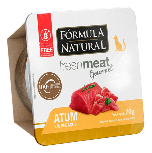 Ração Úmida Gatos Fórmula Natural Gourmet Sabor Atum 70g