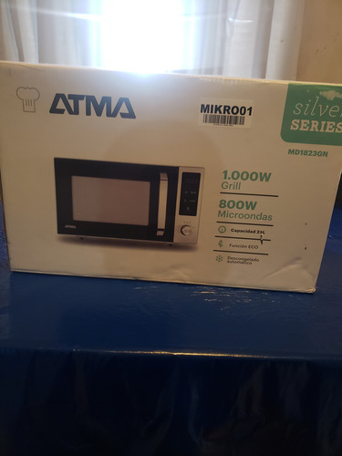 Microondas Grill Atma Md1823gn 23 Lts. Acero Inoxidable 220v (Usado)
