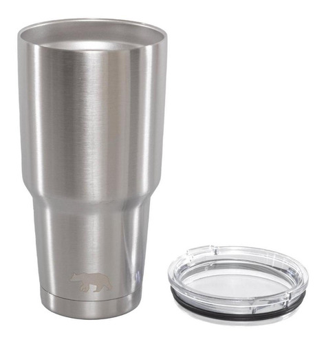 Copo Térmico Tumbler Com Tampa 887ml - Qgk Inox Cor Cinza