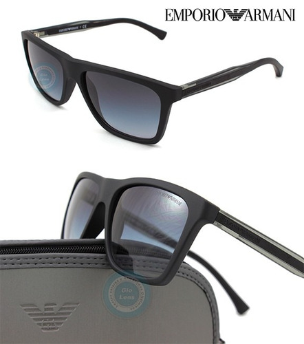 Lentes Emporio Armani Ea4001 5063 Black Grey Gradient Gafas