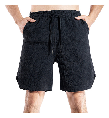 W Bolsillos Casuales Con Cordón De Color Liso Para Hombre El