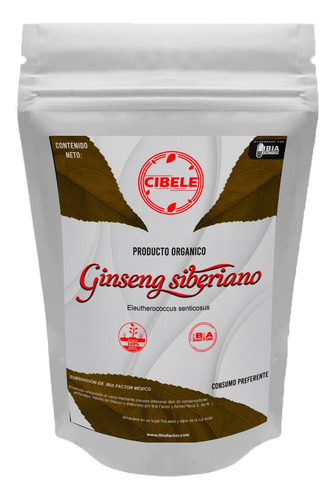 Ginseng Cibele Siberiano En Polvo 1 Kg Eleuterococo Natural