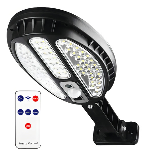 Luz de sensor solar Foco Junfei JF-8288b Cor preta