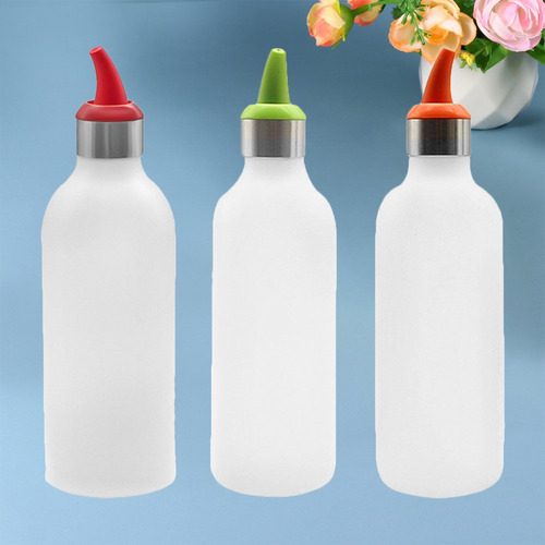 3 Botellas Dispensadoras De Condimentos Para Salsa Exprimibl