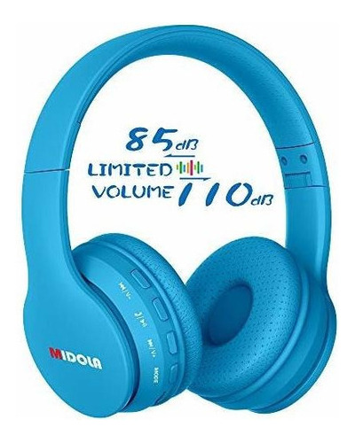 Midola Volumen Limitado 85db Auriculares Para Ninos Bluetoo