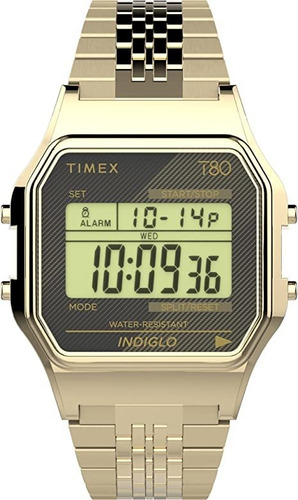Timex T80 - Reloj De Cuarzo Tw2v18900yb De 1.339 In,
