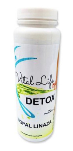 Detox En Polvo Para Bebidas Con Nopal, Piña, Linaza Y Chia