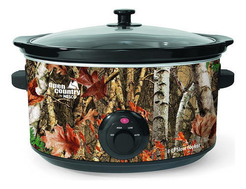 Open Country Sc-8017 Slow Cooker, 8 Cuartos, Camuflaje De Ab