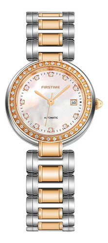 Reloj Automatico De Acero Inoxidable Para Mujer Oro Rosa