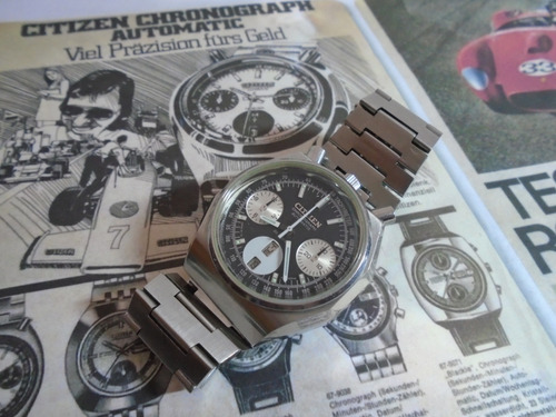 Citizen Panda Bull Head 8110 Octagon Chronograph 67 9356