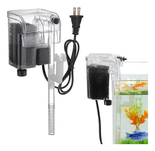 Filtro De Cascada Para Acuario, Flujo Ajustable Con