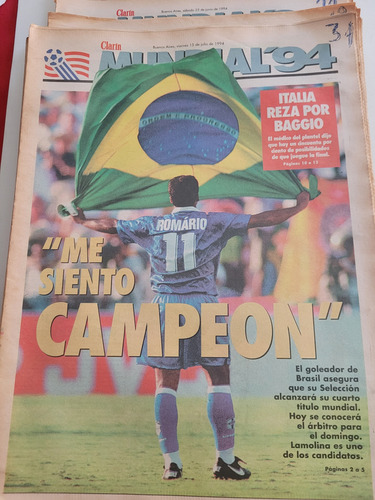 Diario Clarin Mundial 94 Lote De 34 Diarios 1994 Deportivo (Usado)