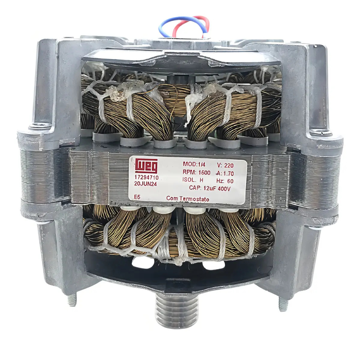 Motor Monofásico 1/4 Para Tanquinho 10kg A 20kg 1500rpm
