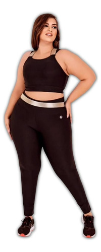 Roupas Para Praticar Esportes Feminino Plus Size Calça Top