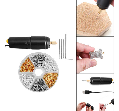 Mini Furadeira Manual Sem Fio Acessórios Manuais Pacote A