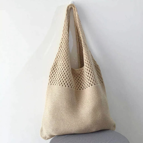 Bolsa De Férias De Praia Trançada Para Mulheres E