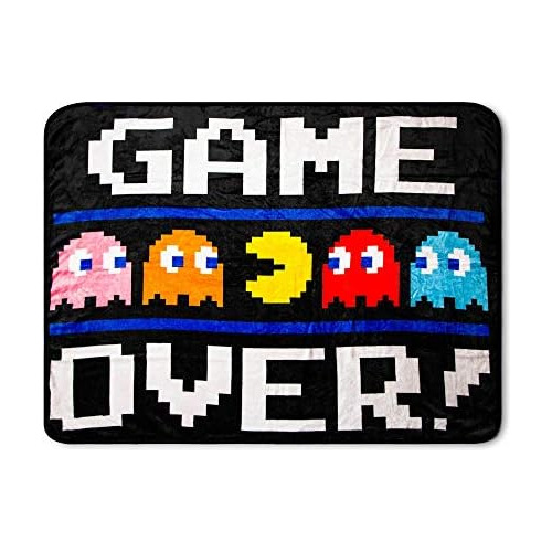 Manta De Lanzamiento  Game Over  De Pacman, 45 X 60 Pul...