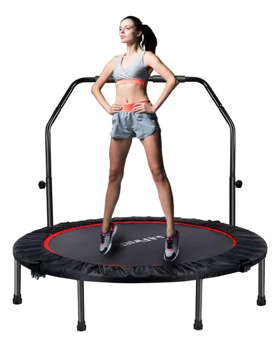 Mini Trampolín Fitness 127 Cm Plegable Con Mango Ajustable M