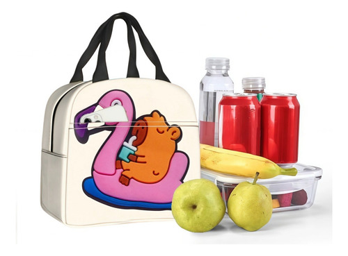 Bolsa De Almuerzo Con Estampado De Capibara, Bolsa Aislante
