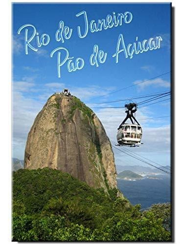 Imán De Nevera De Río De Janeiro Brasil Recuerdo De Viaje Su