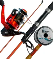 Comprar Combo Pesca Variada Caña 1.80 2tram + Reel Albatros 3r Tanza