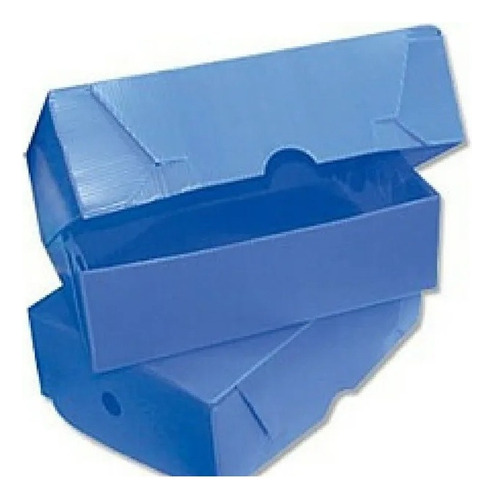 Cajas De Archivo Oficio Plastica Azul 25 X 36 X 12 Pack X 50