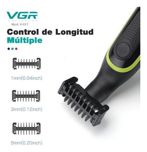 Barbeador USB recarregável Vgr V-017