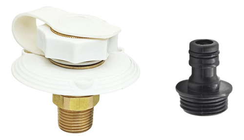 Conector E Mangueira Branca Para Água De Rv