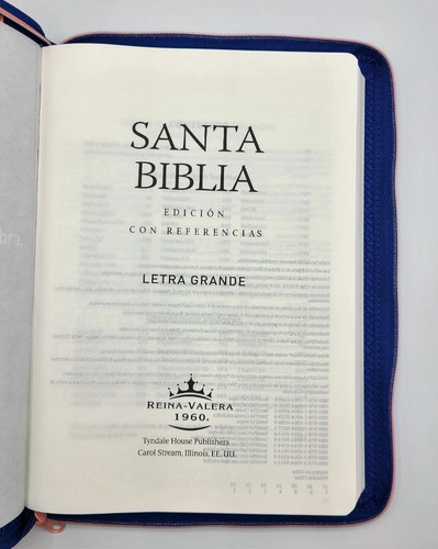 Imagen 4 de 9 de Biblia Reina Valera 1960 Letra Grande Coral Con Cierres