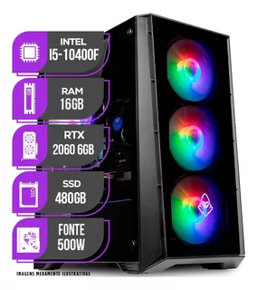 Pc Gamer Mancer, Intel I5, Rtx 2060, 16gb Ddr4, Ssd 480gb