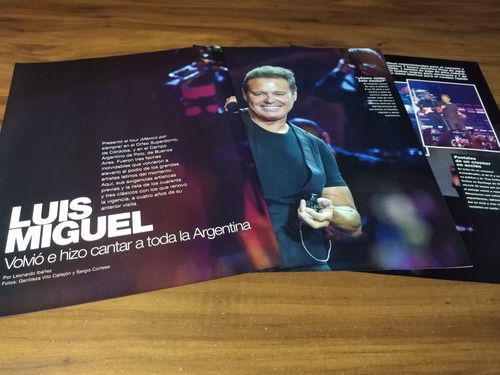 (ar299) Luis Miguel * Clippings Revista 3 Pgs * 2019