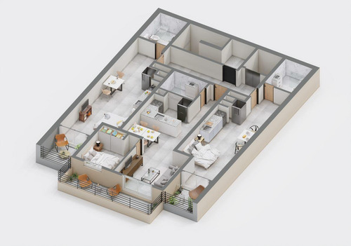 Imagen 4 de 17 de Departamentos Monoambientes Y 1 Dormitorio Sobre Av. Francia