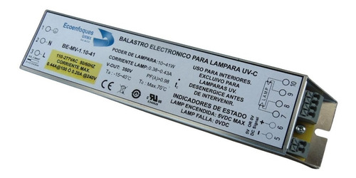 Balastro Electrónico Para Lampara De Desinfección Uv 10-41w