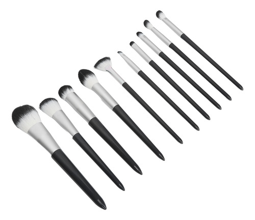 Set De 10 Brochas Para Maquillaje, Corrector En Polvo Y Somb