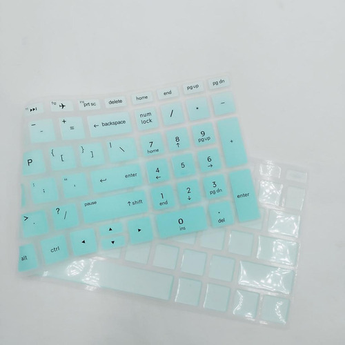 Cubierta De Teclado De Escritorio Verde Claro 15,6 Pulgadas